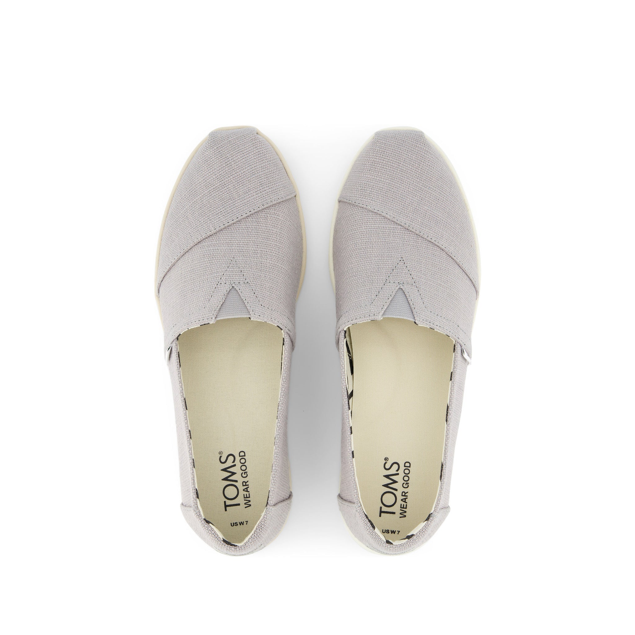 Alpargata Plus Drizzle Grey Heritage Canvas Top View