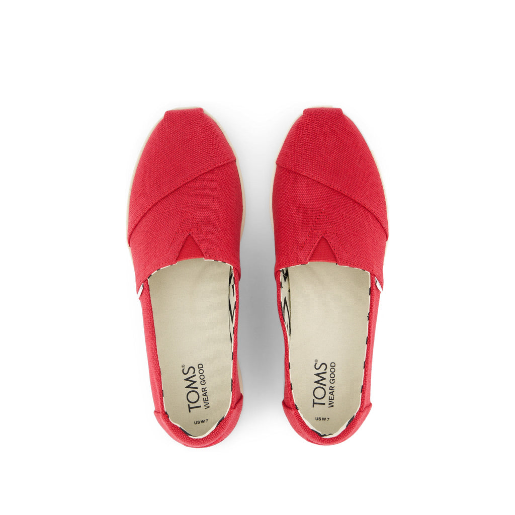 Alpargata Plus Red Heritage Canvas Top View