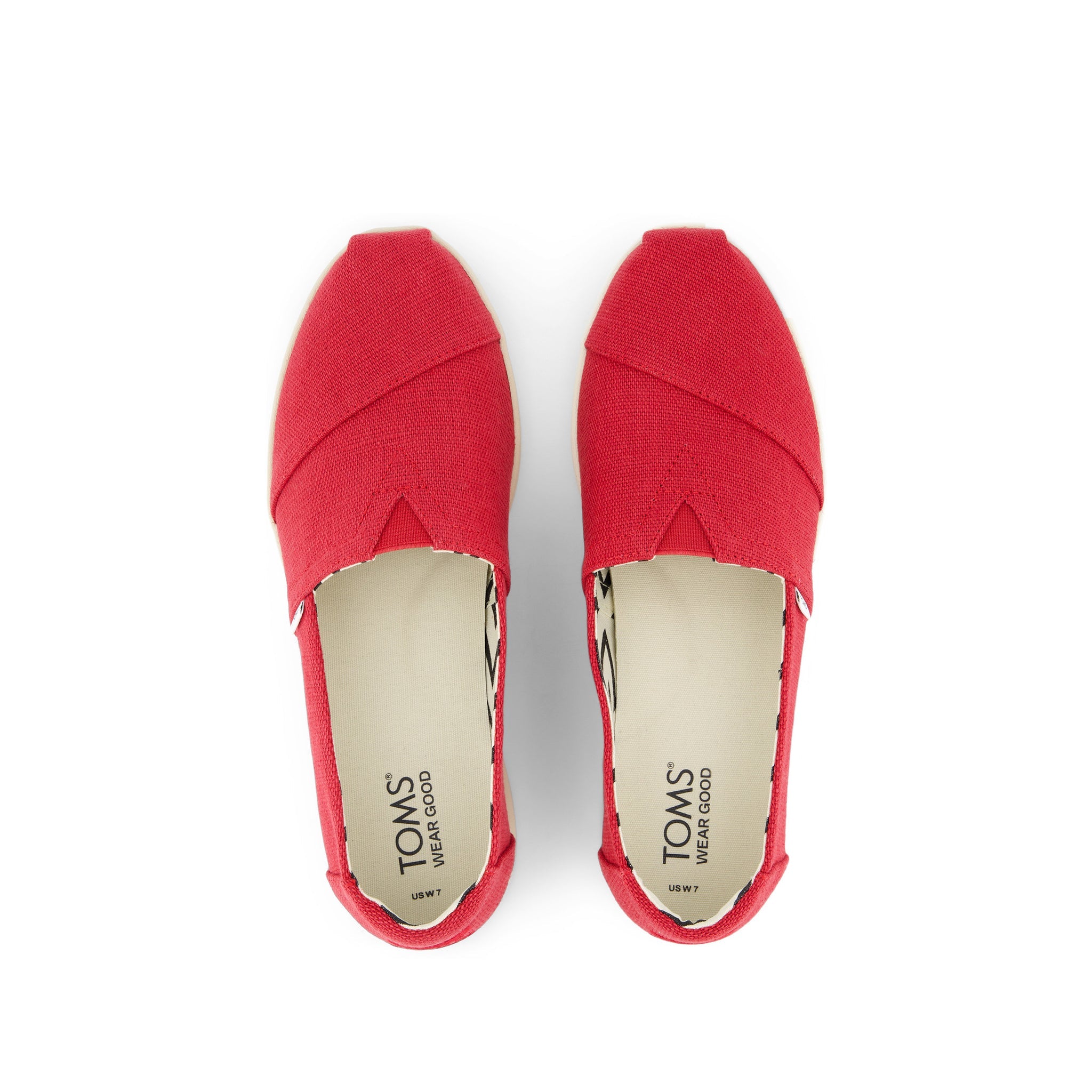 Alpargata Plus Red Heritage Canvas Top View