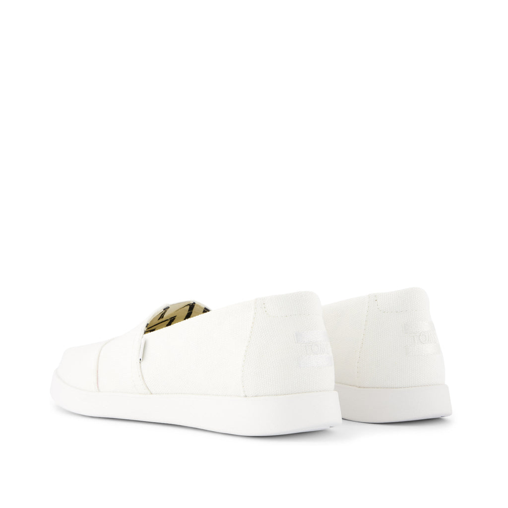 Alpargata Plus White Recycled Cotton Canvas Back View