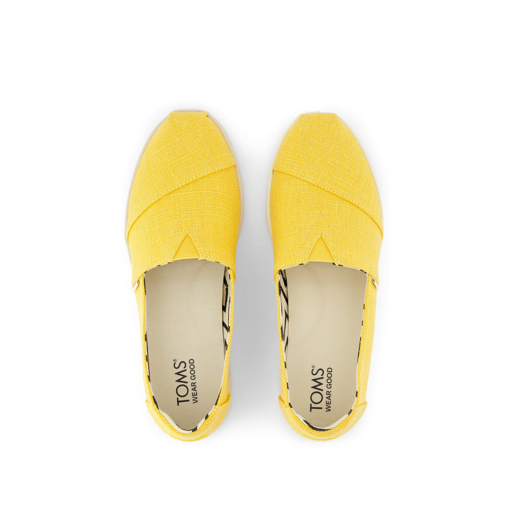 Alpargata Plus Yellow Heritage Canvas Top View