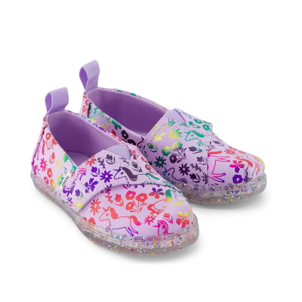 Alpargata Rainbow Unicorns Toddler Shoe Front View