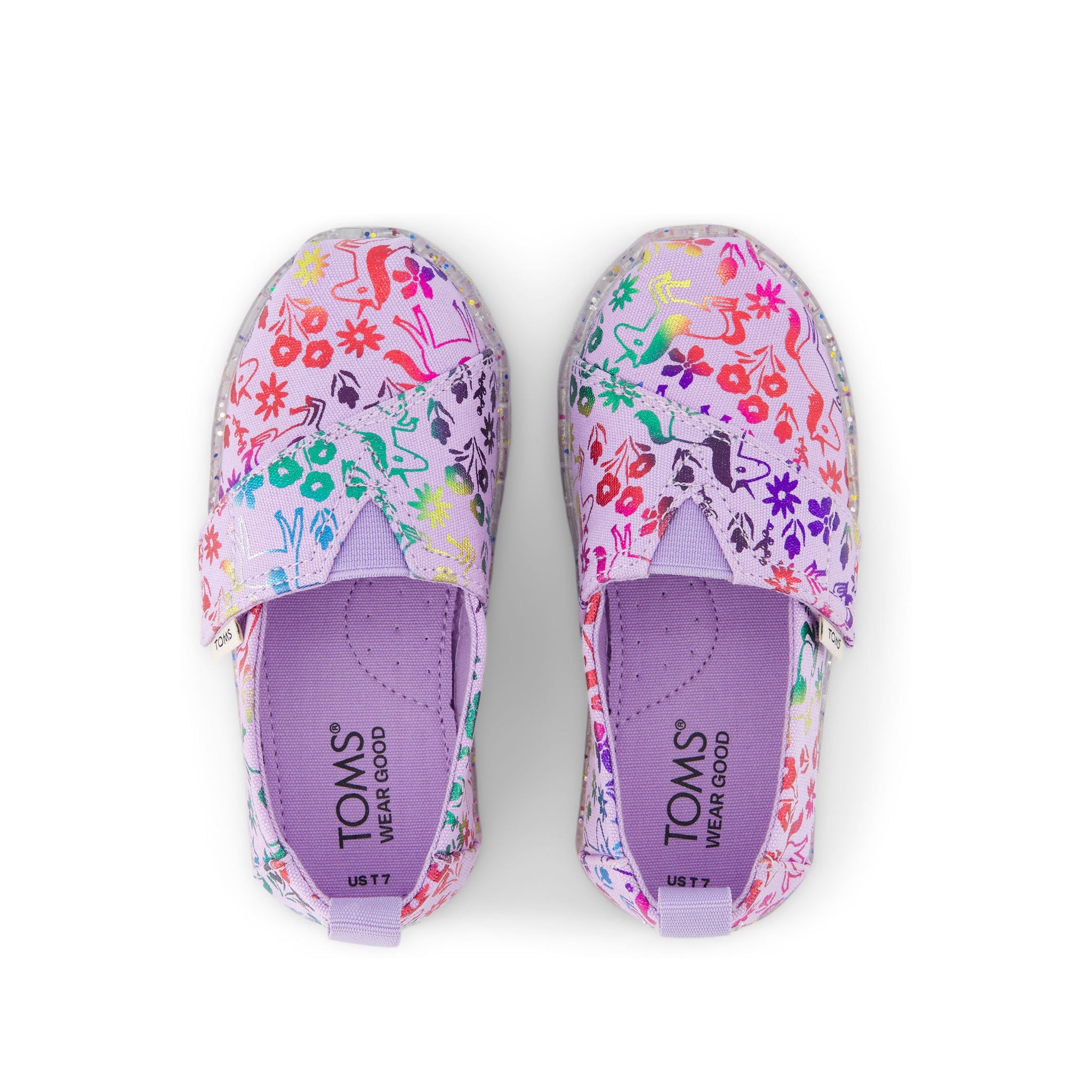 Alpargata Rainbow Unicorns Toddler Shoe Top View