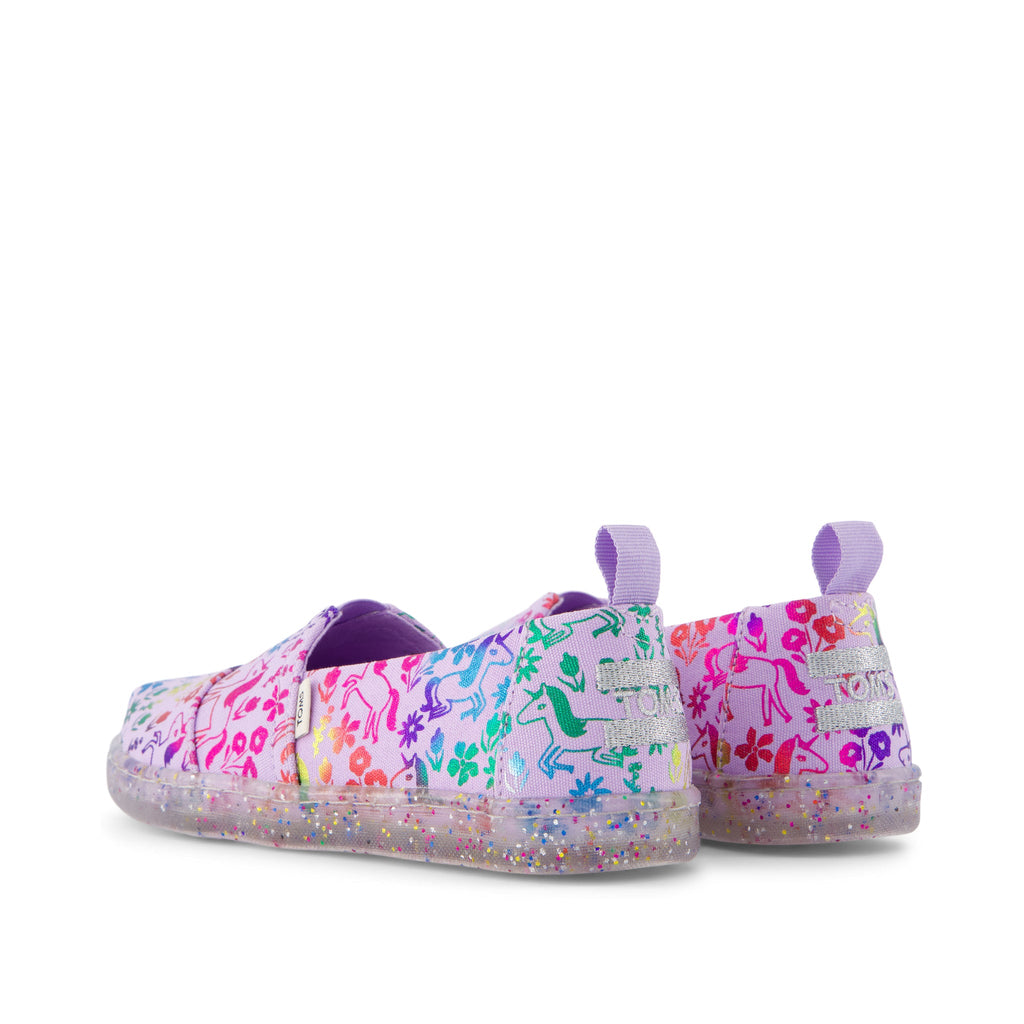 Youth Alpargata Rainbow Unicorns Kids Shoe Back View