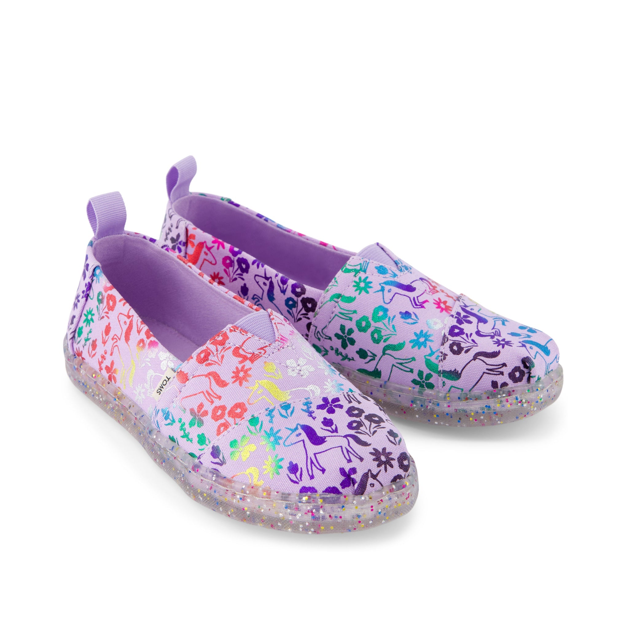 Youth Alpargata Rainbow Unicorns Kids Shoe Front View