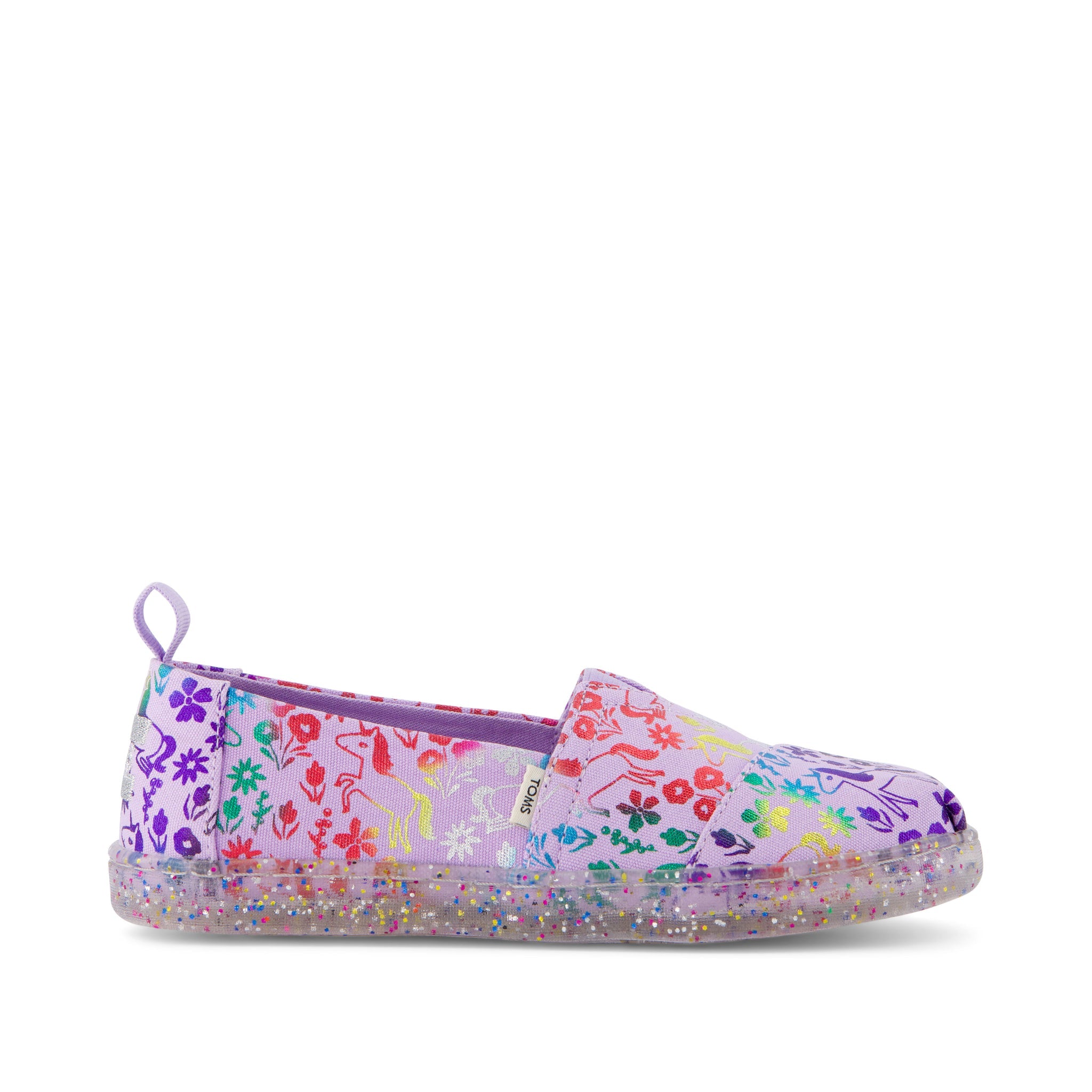 Youth Alpargata Rainbow Unicorns Kids Shoe Side View