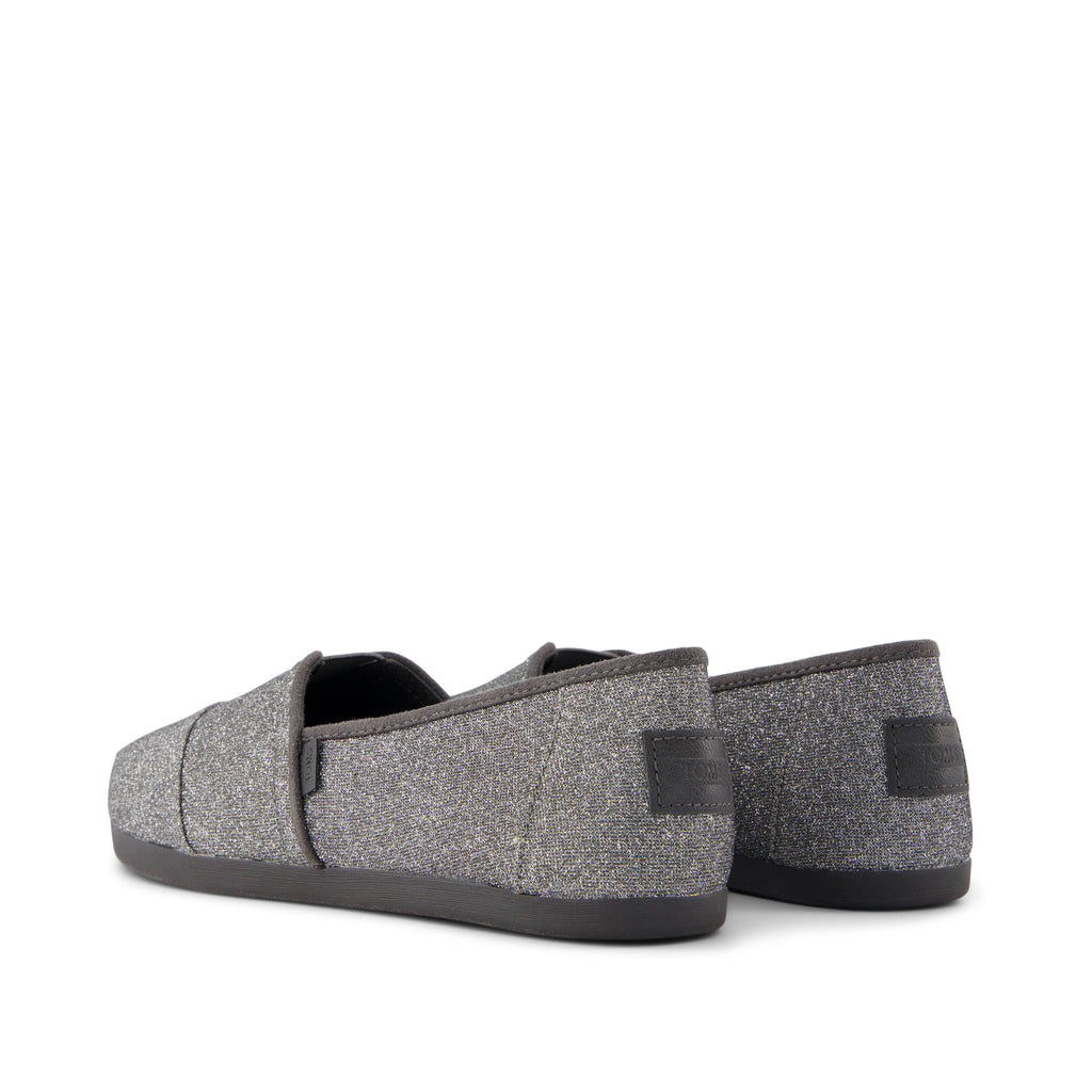 Alpargata Cloudbound - Dark Grey Sparkle Glitter Back View