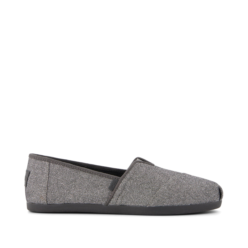 Alpargata Cloudbound - Dark Grey Sparkle Glitter Side View