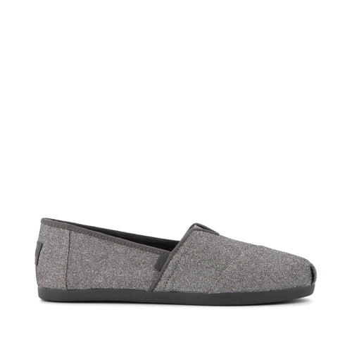 Alpargata Cloudbound - Dark Grey Sparkle Glitter Side View