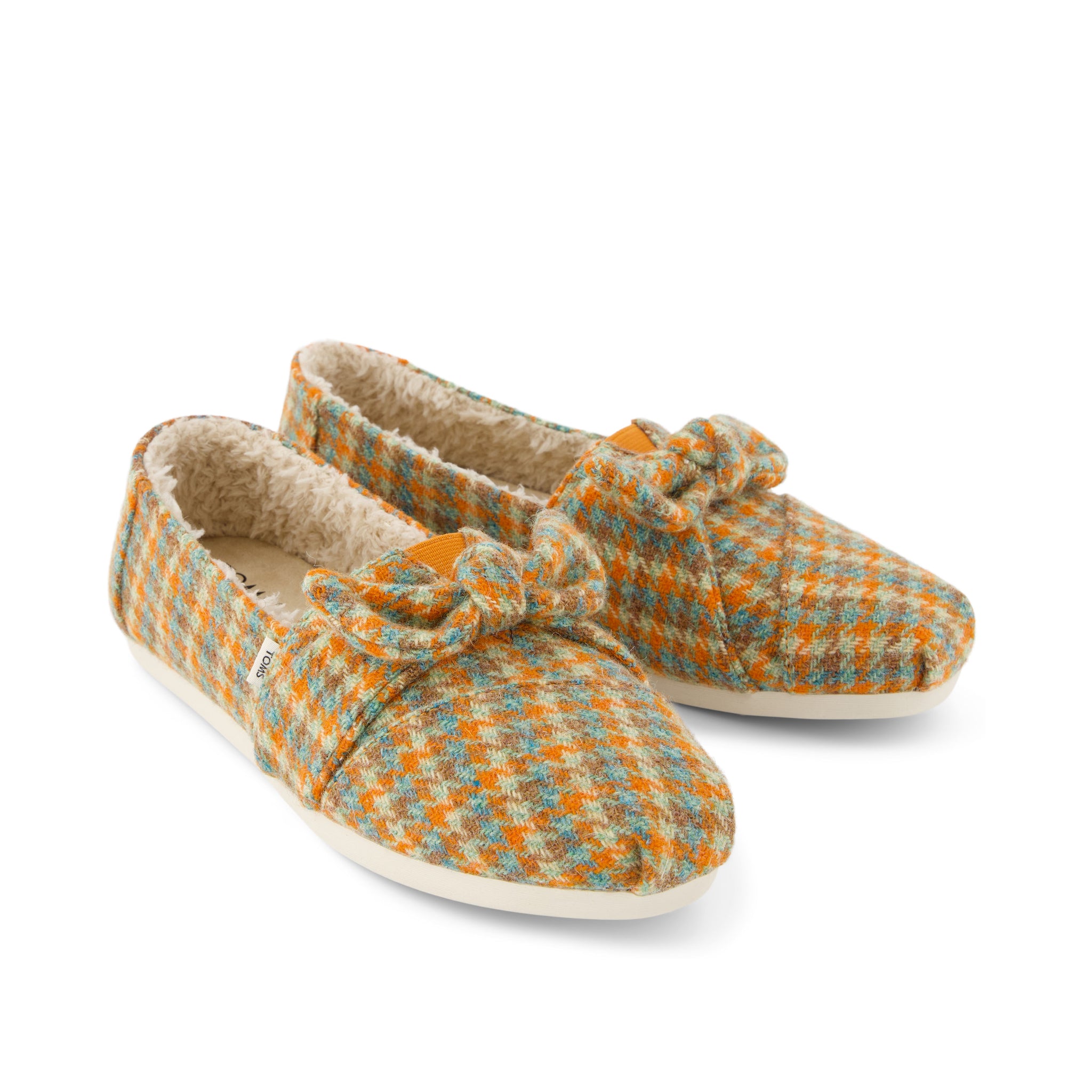 Alpargata Cloudbound - Cozy Houndstooth Bow Front View