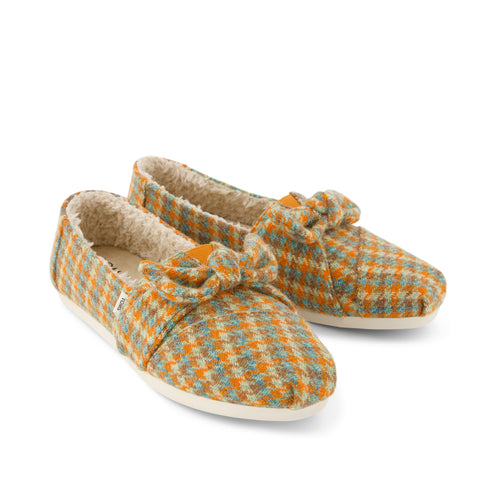 Alpargata Cloudbound - Cozy Houndstooth Bow Front View