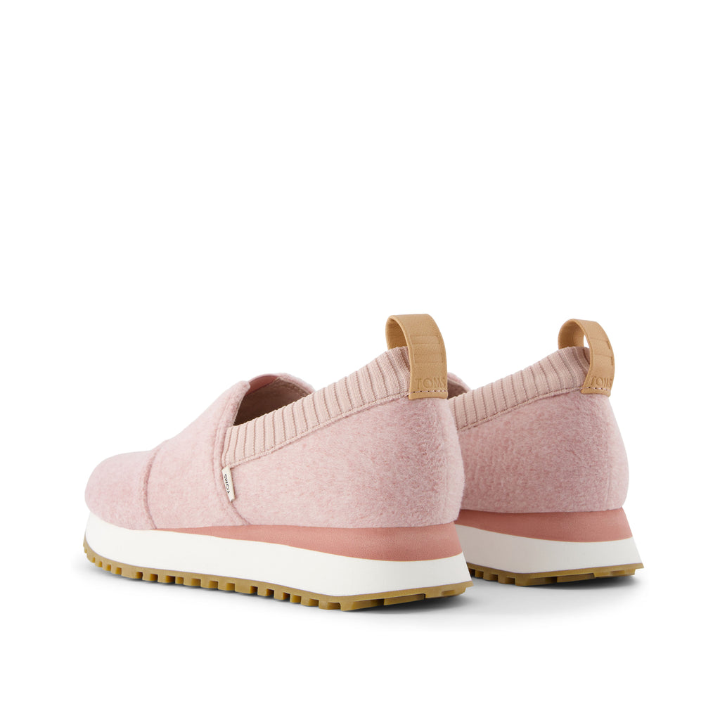 Resident 2.0 Sneaker - Ballet Pink Felt Back View