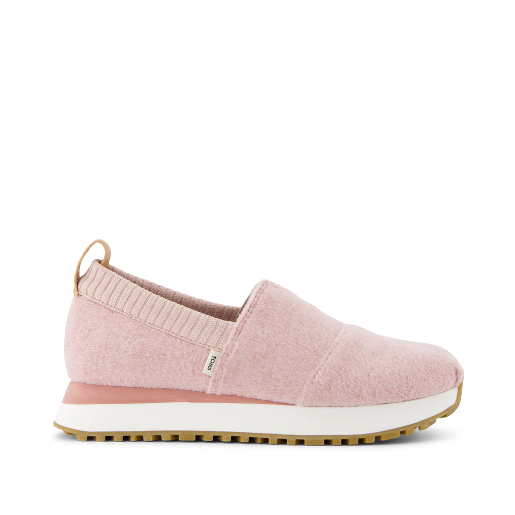 Resident 2.0 Sneaker - Ballet Pink Felt Side View