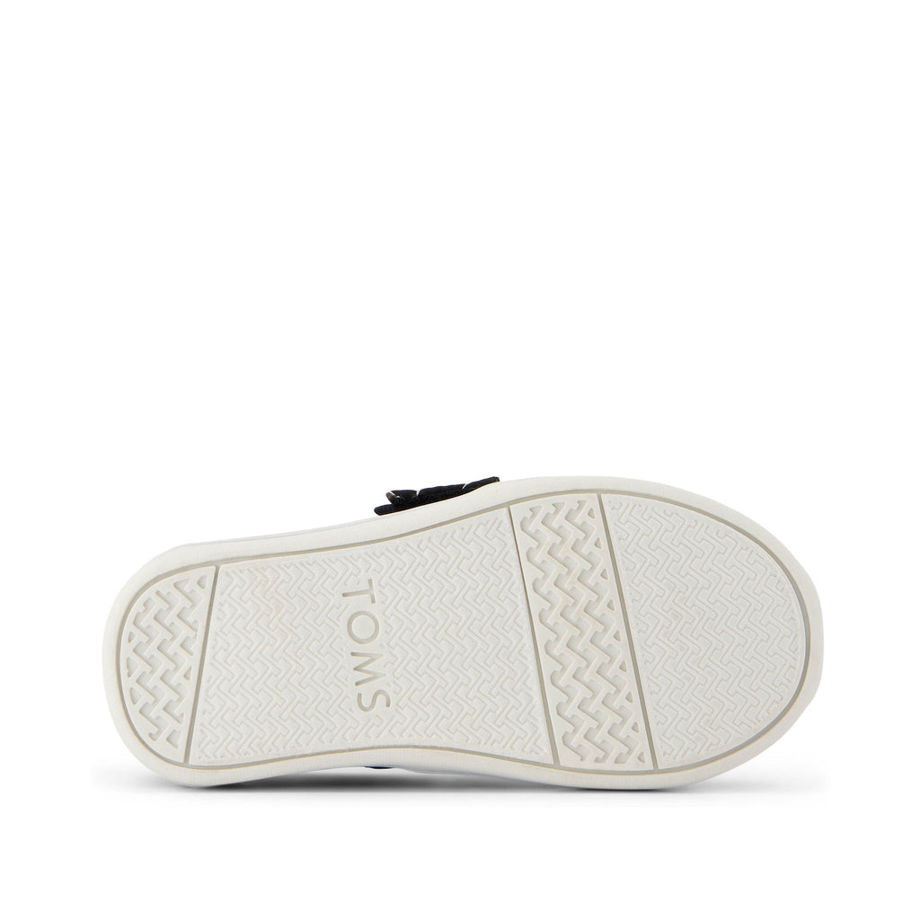 Alpargata Black Quilted Daisy Toddler Shoe Bottom Sole View