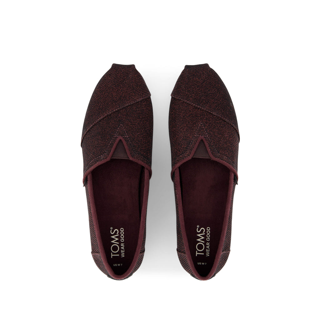 Alpargata Cloudbound - Blackberry Sparkle Glitter Top View