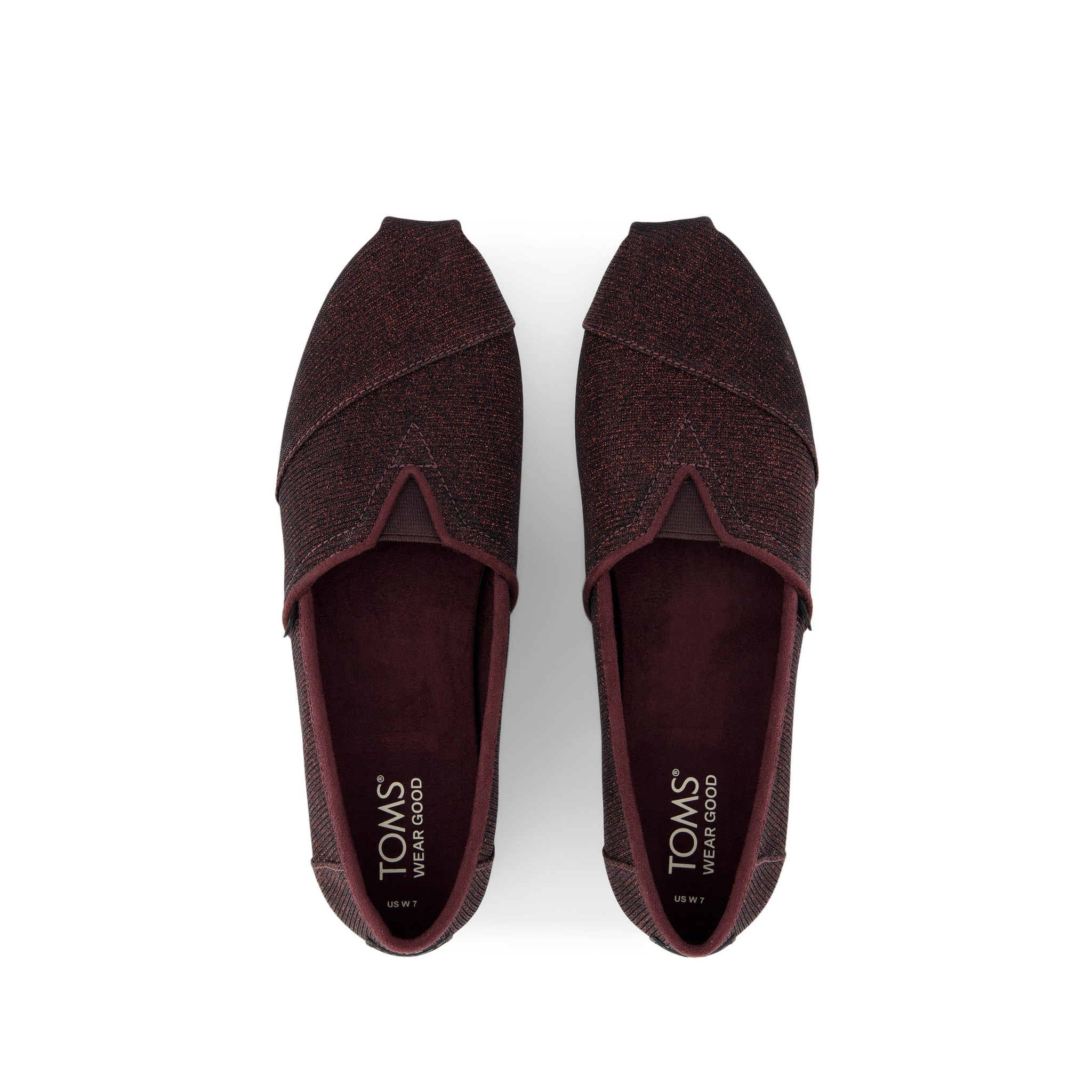 Alpargata Cloudbound - Blackberry Sparkle Glitter Top View