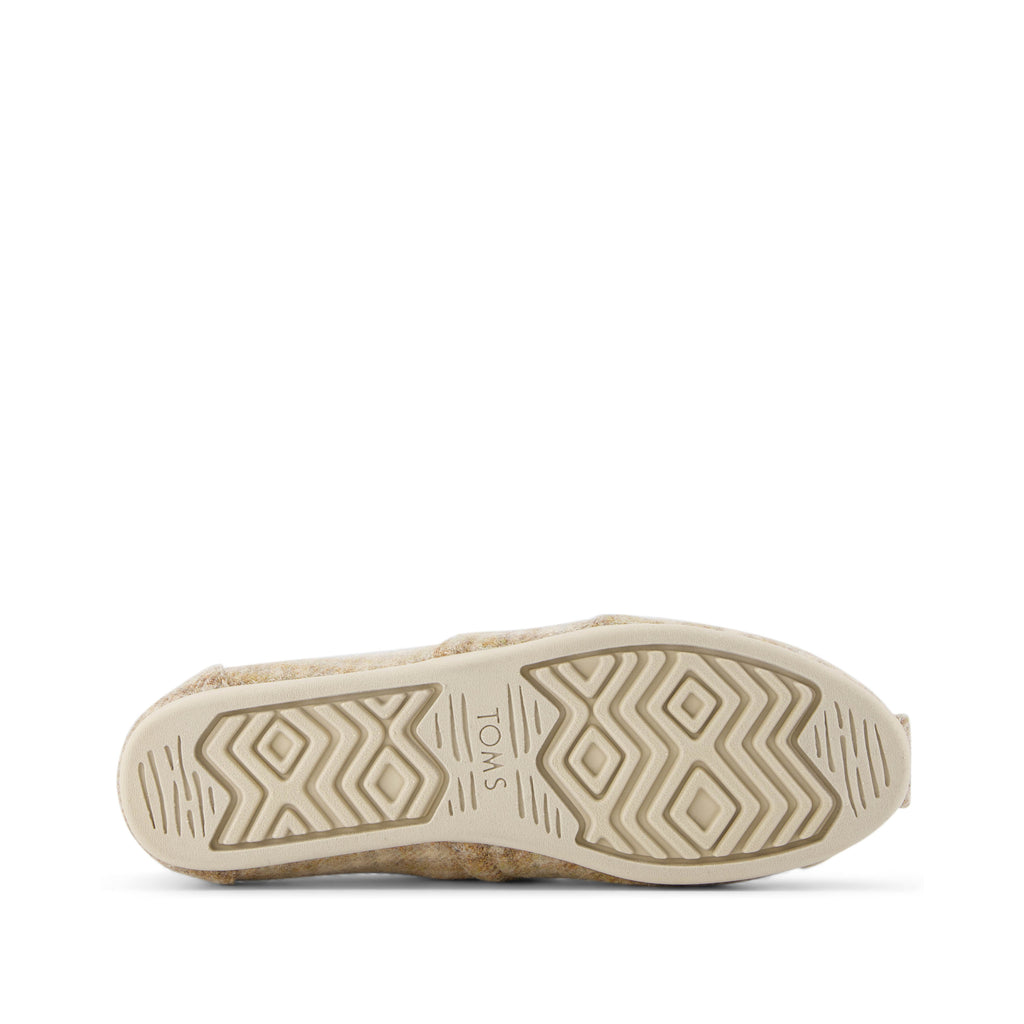 Alpargata Cloudbound - Natural Cozy Plaid Bottom Sole View