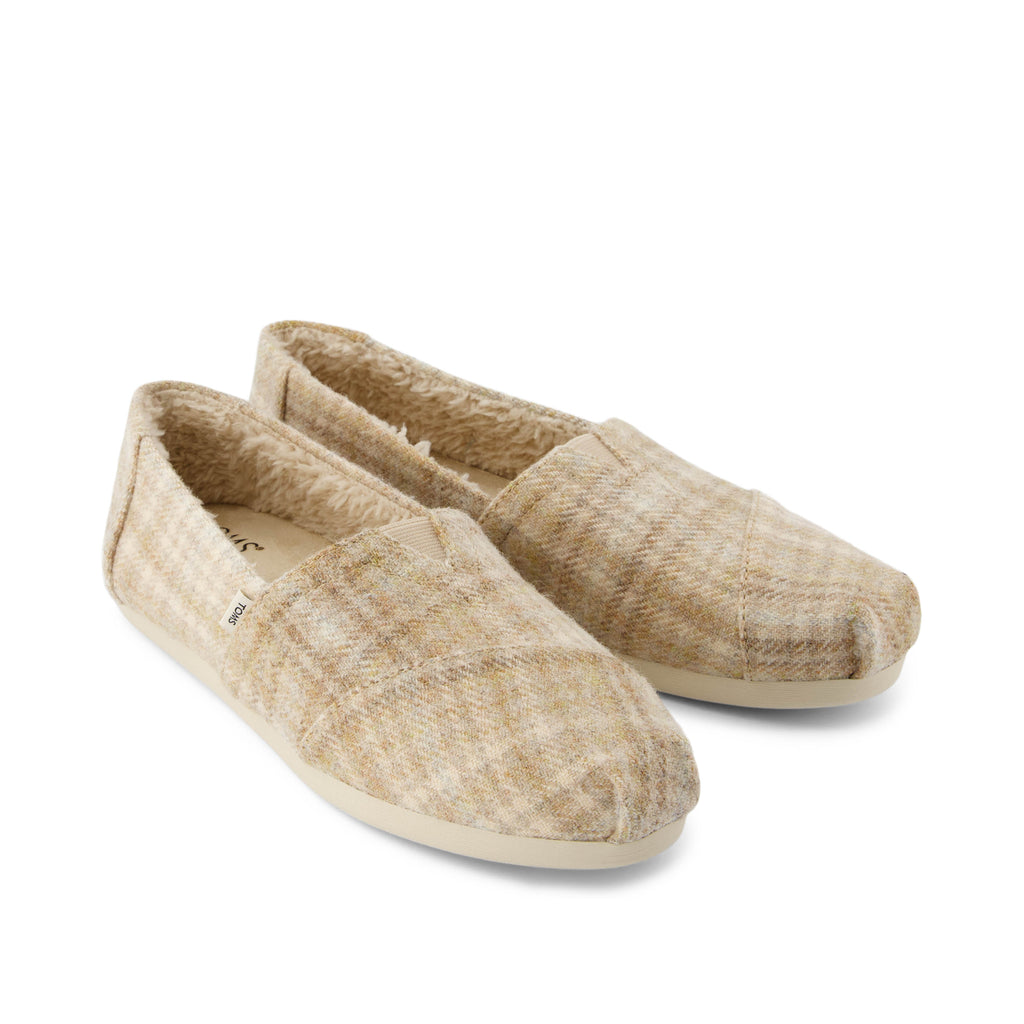 Alpargata Cloudbound - Natural Cozy Plaid Front View