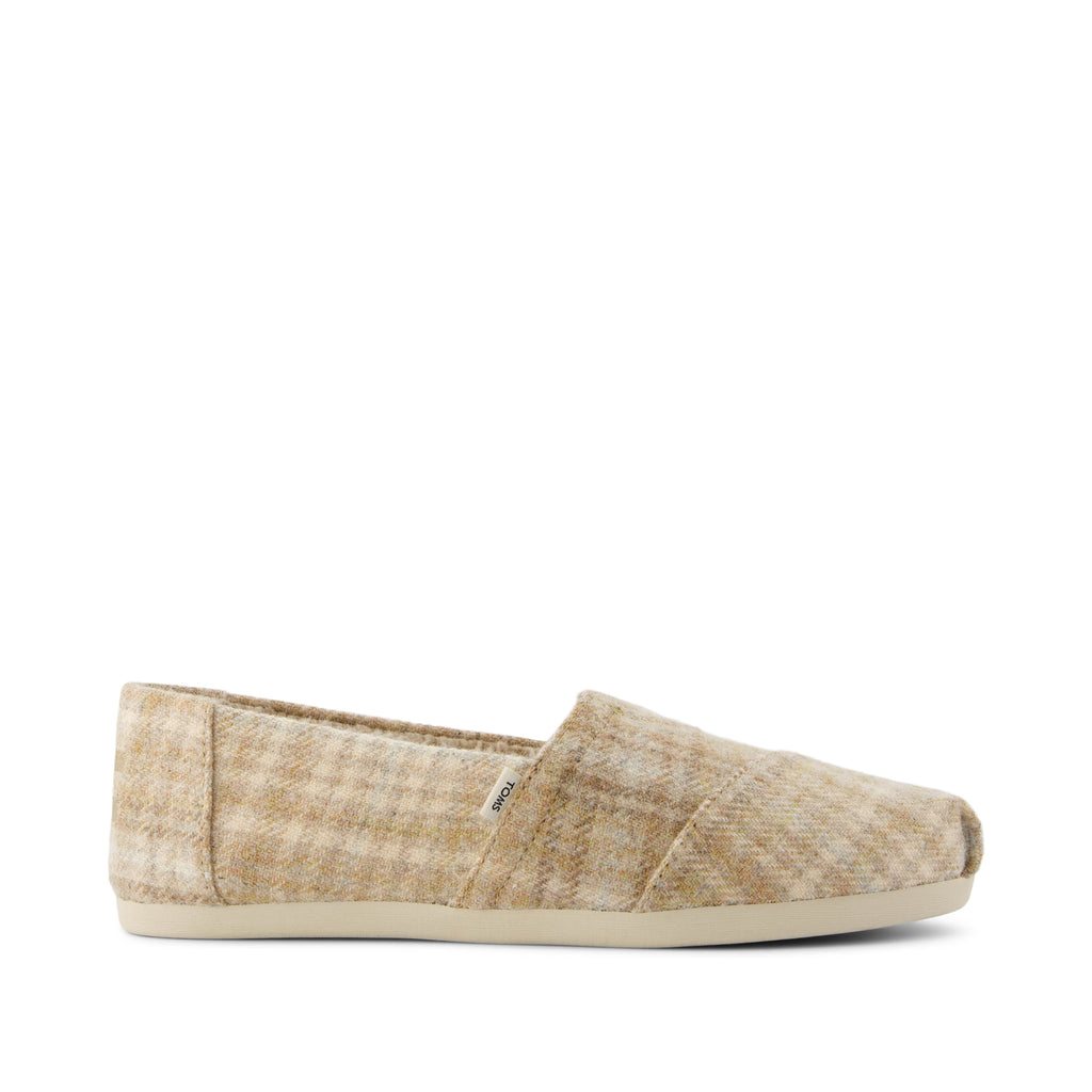 Alpargata Cloudbound - Natural Cozy Plaid Side View