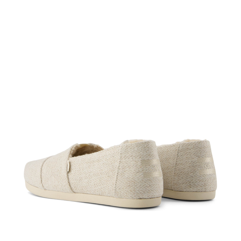 Alpargata Natural Cozy Herringbone Back View