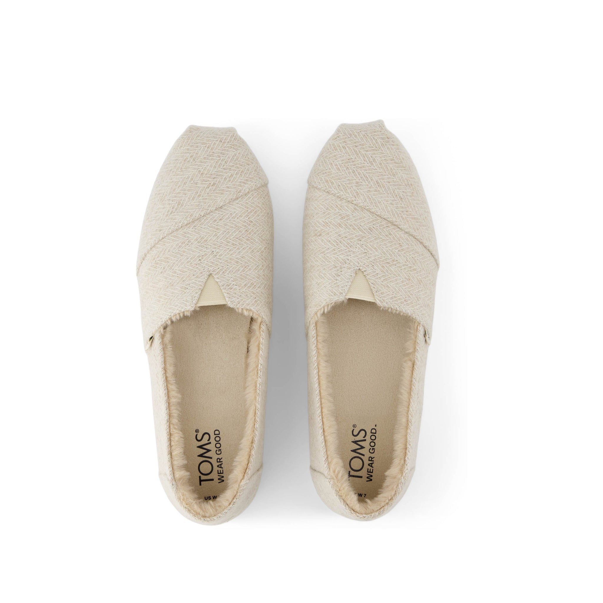 Alpargata Natural Cozy Herringbone Top View