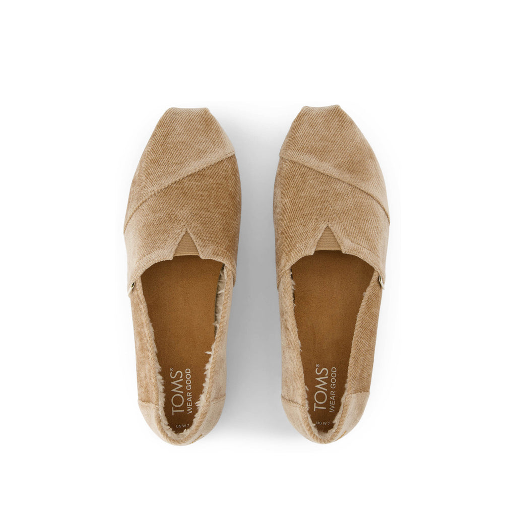 Alpargata Cloudbound - Toffee Brown Cozy Corduroy Top View