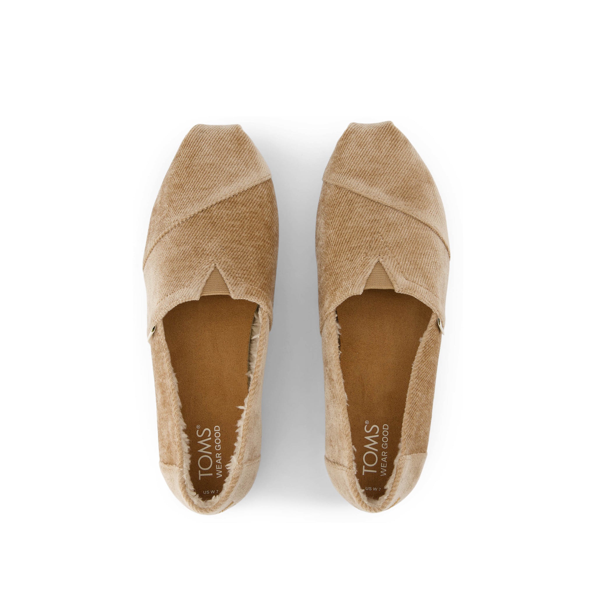 Alpargata Cloudbound - Toffee Brown Cozy Corduroy Top View
