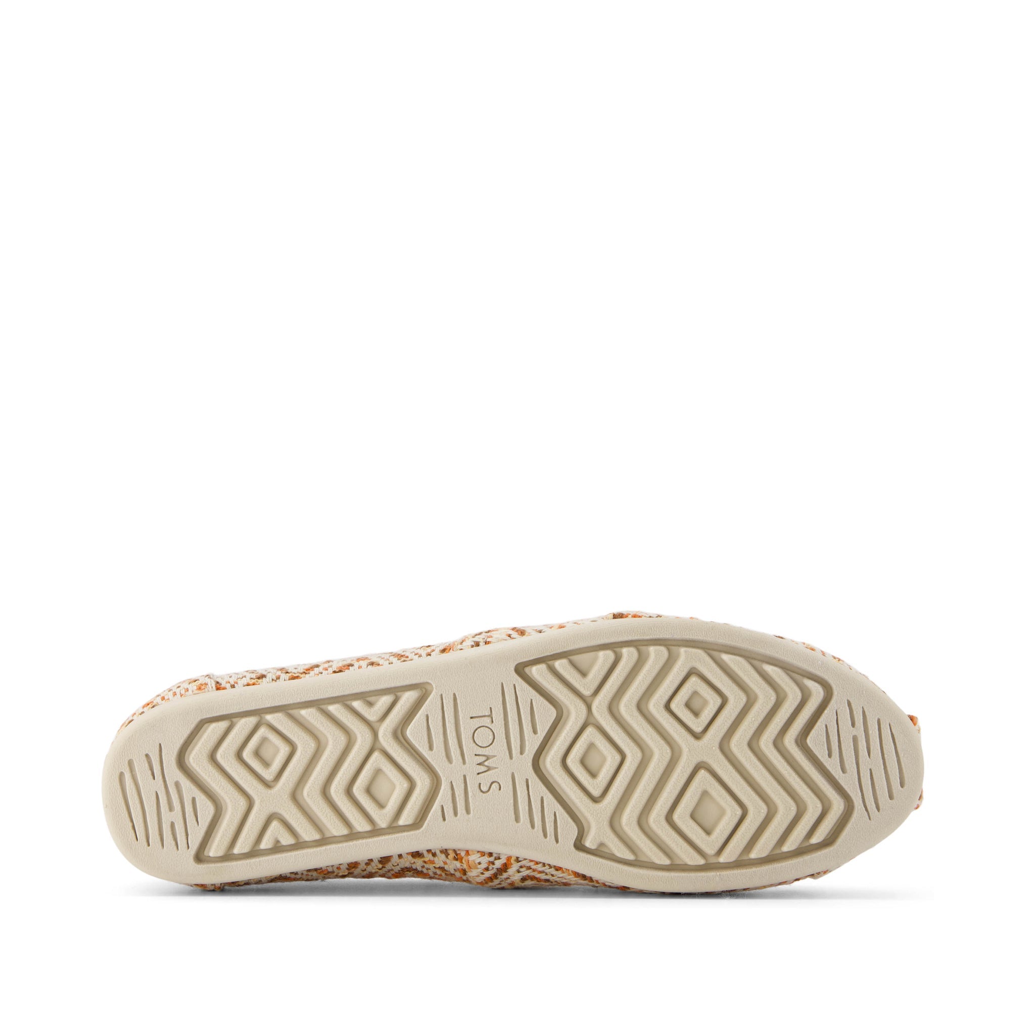 Alpargata Tan Diamond Geo Woven Bottom Sole View
