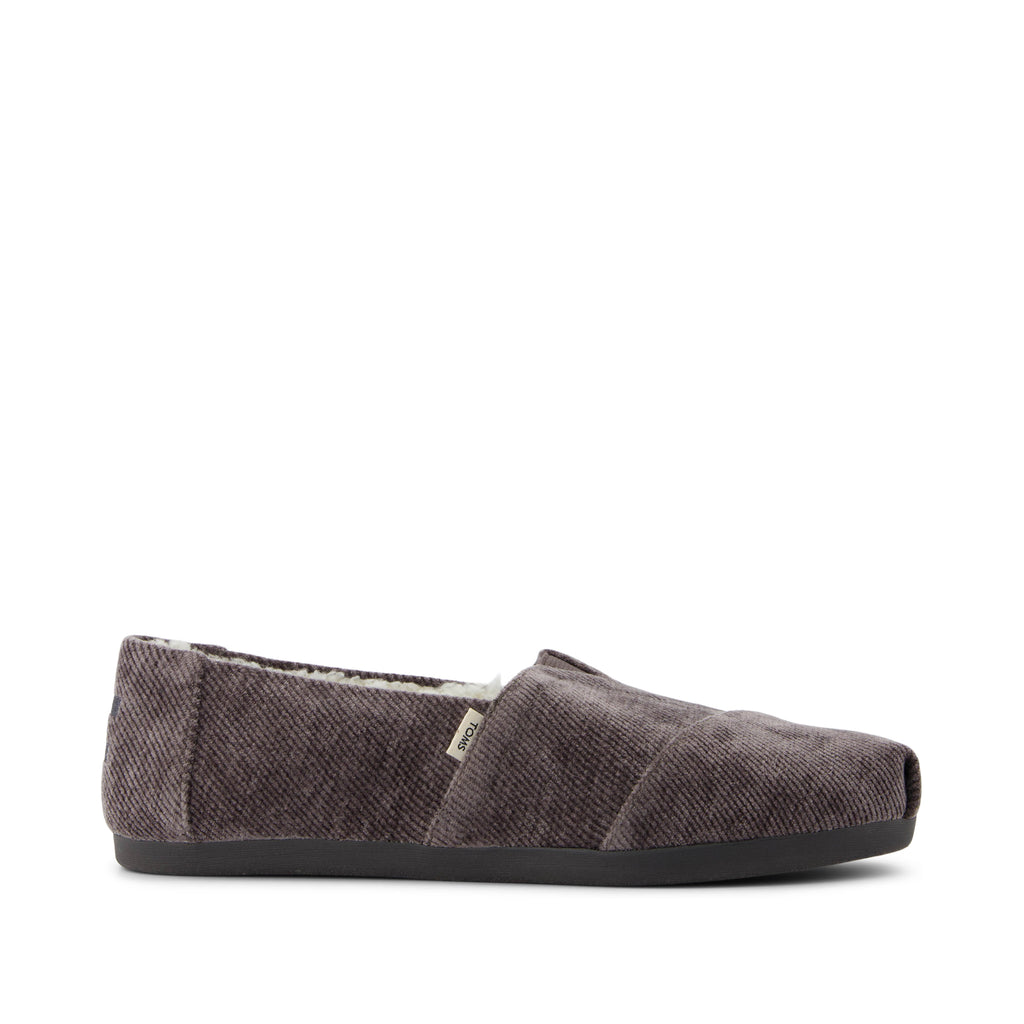 Alpargata Cloudbound - Dark Grey Cozy Corduroy Side View