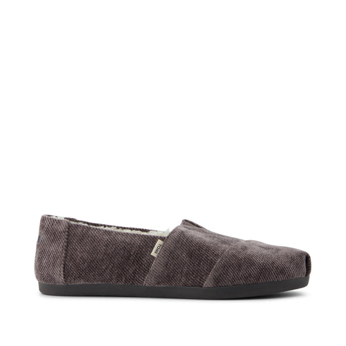Alpargata Cloudbound - Dark Grey Cozy Corduroy Side View