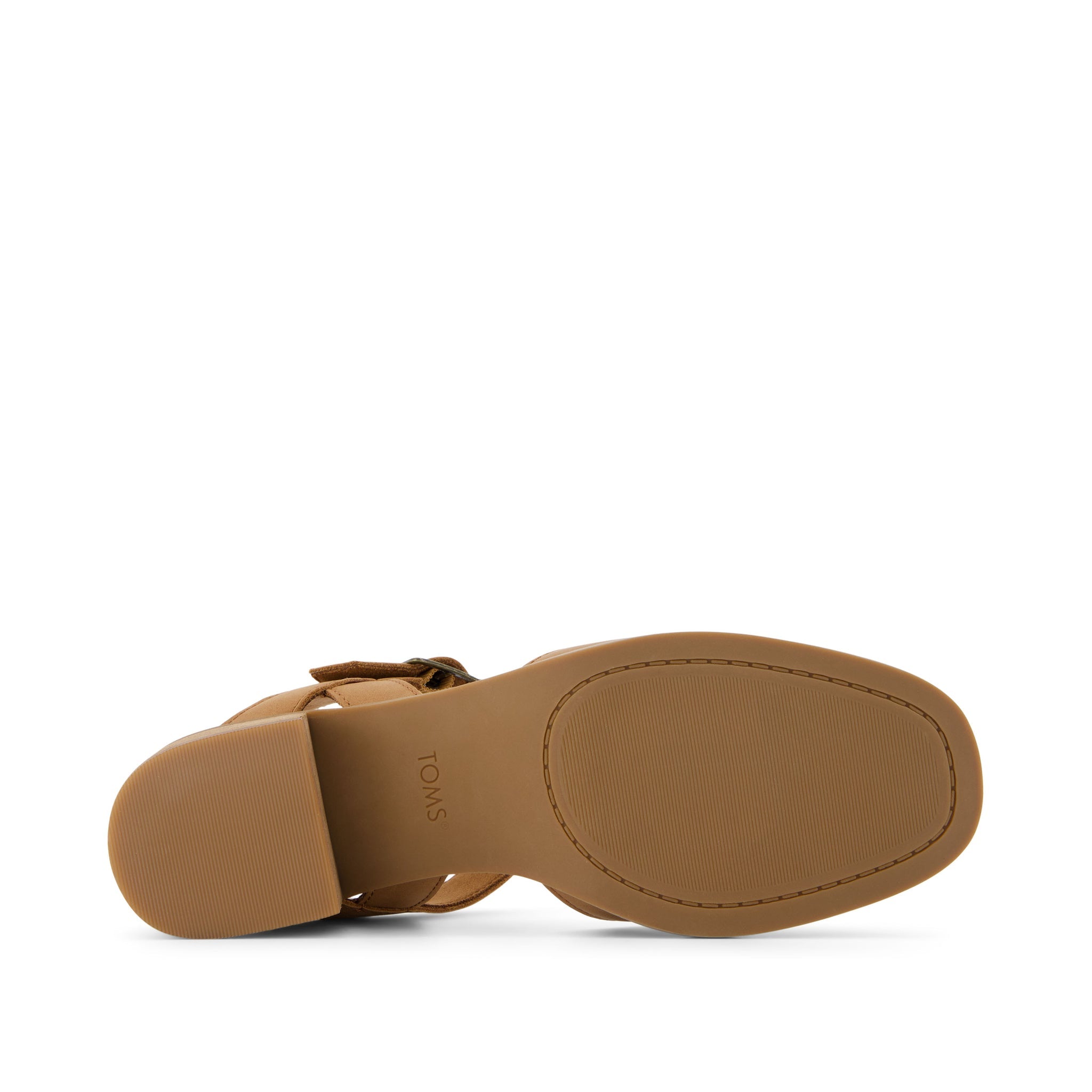 Jaclyn Brown Leather Heel Bottom Sole View