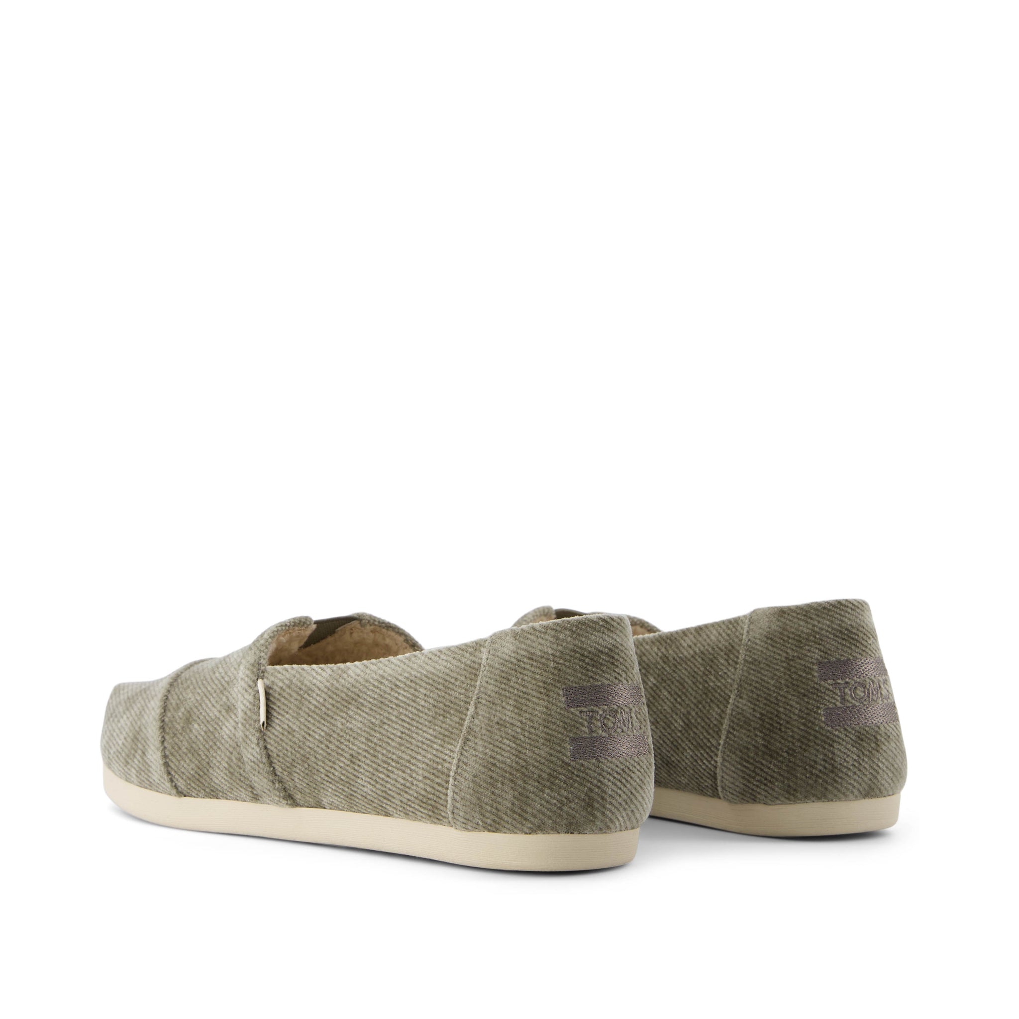 Alpargata Cloudbound - Basil Green Cozy Corduroy Back View