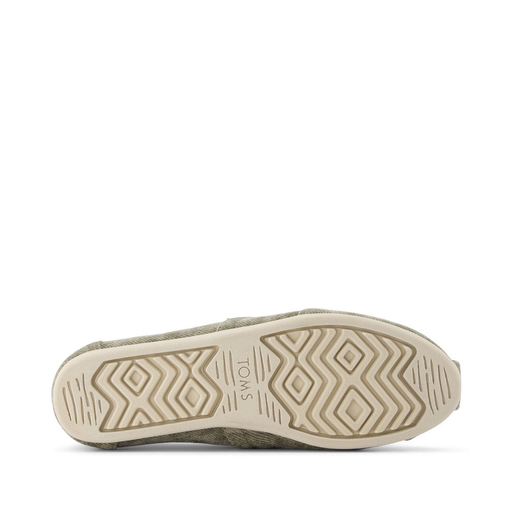 Alpargata Cloudbound - Basil Green Cozy Corduroy Bottom Sole View