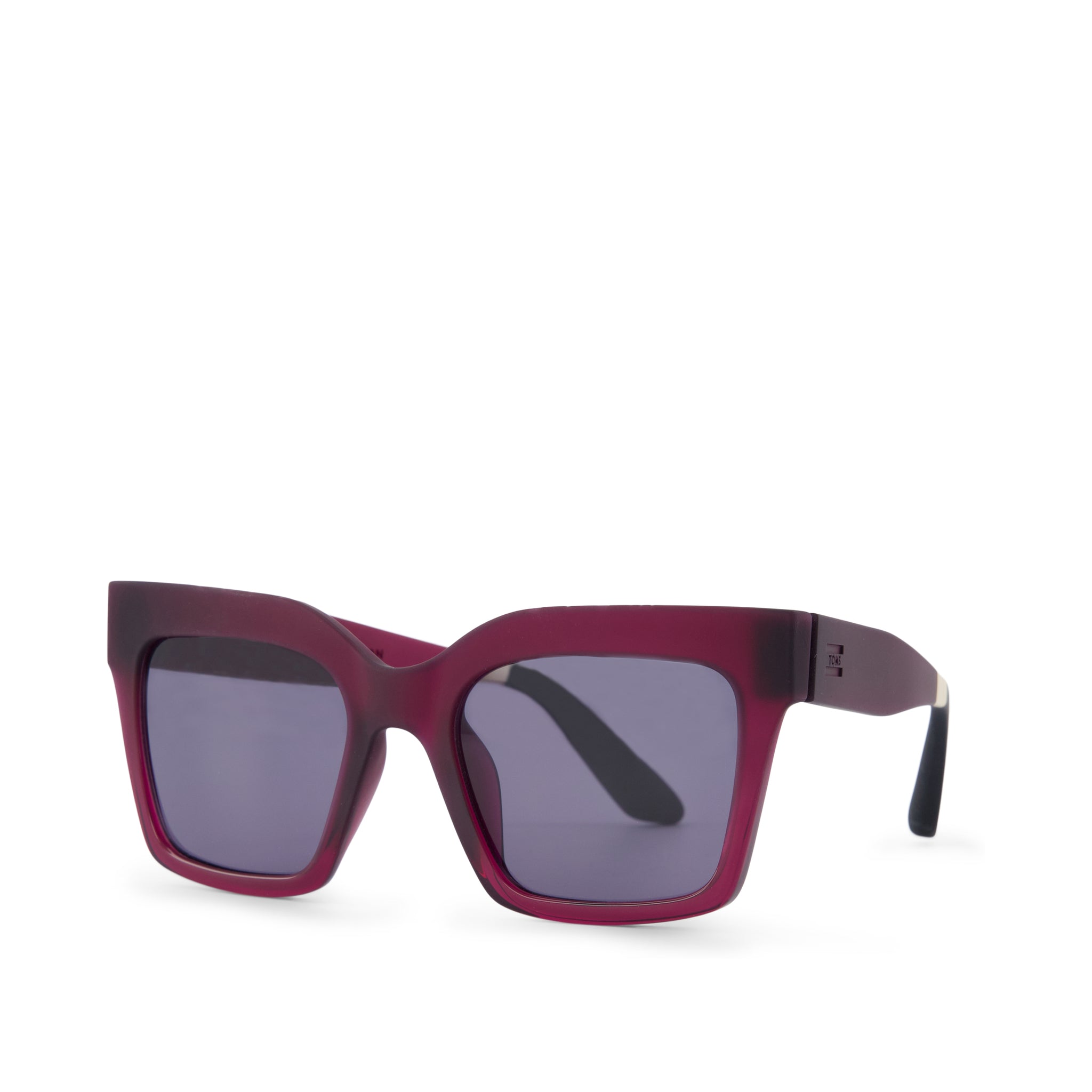 Adelaide Plum Traveler Sunglasses Side Angle View