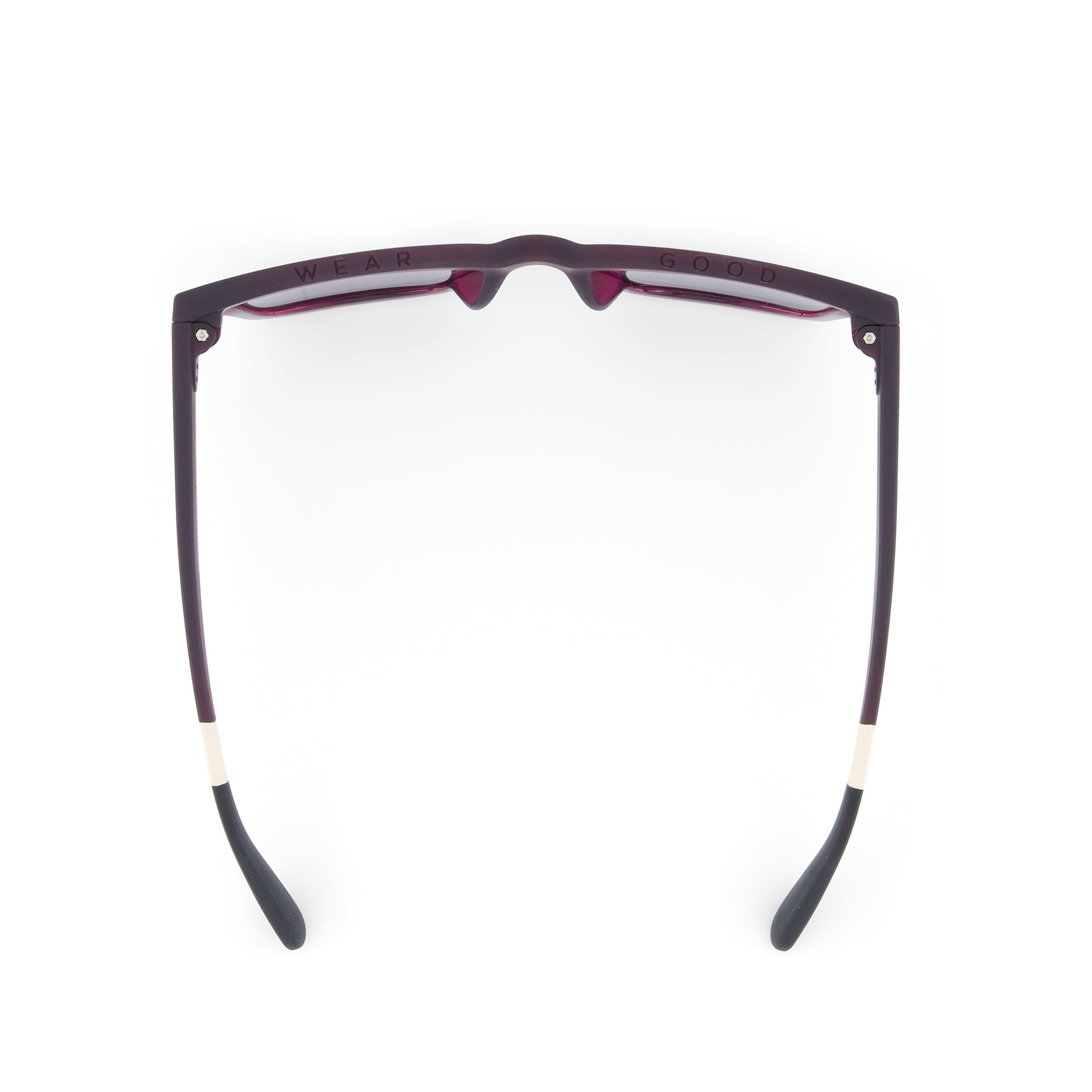 Adelaide Plum Traveler Sunglasses Top View