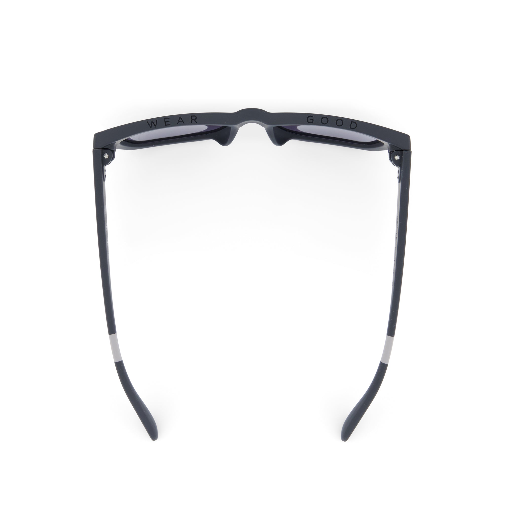 Devon Matte Black Traveler Sunglasses Top View