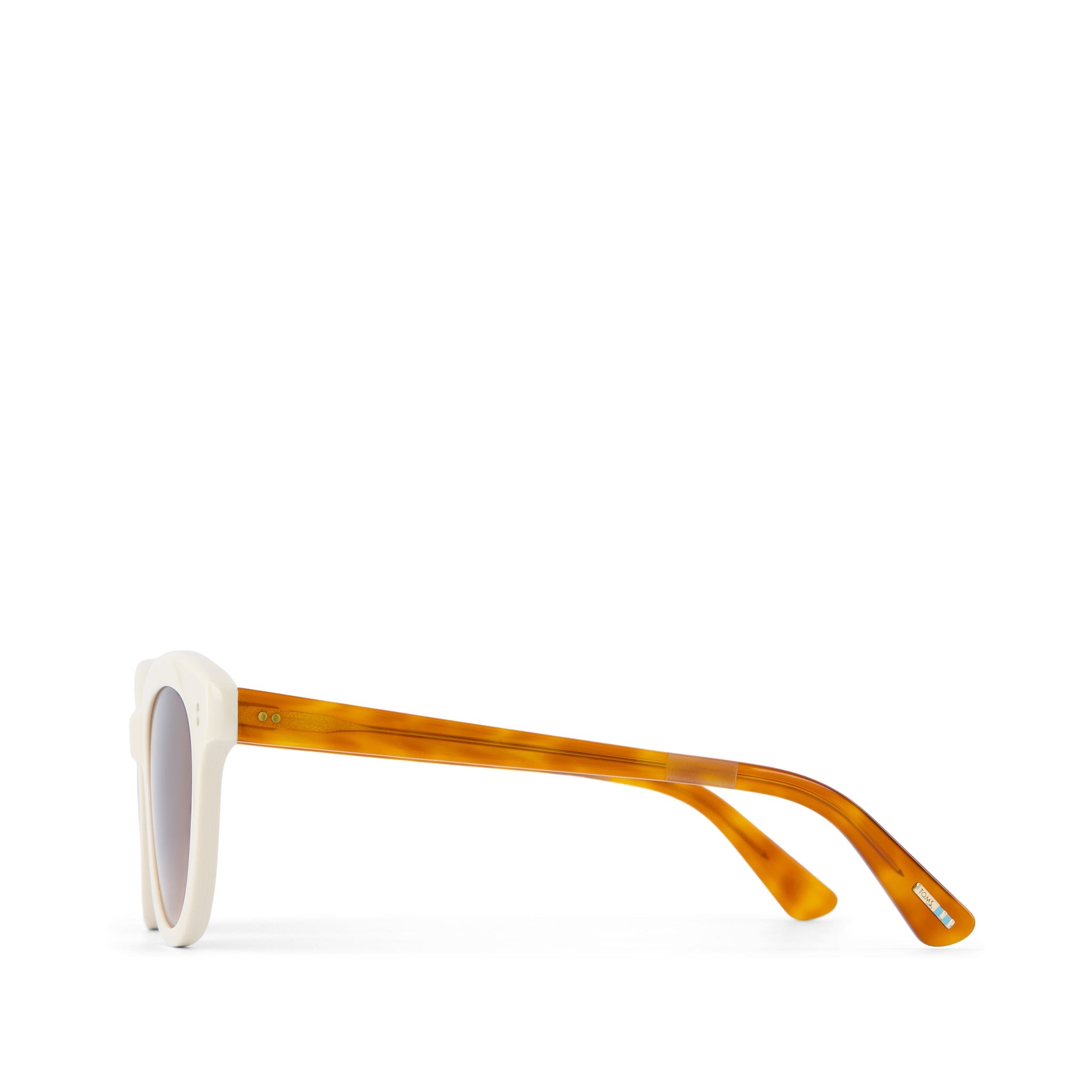Gwyneth Honey Tortoise Handcrafted Sunglasses Side View