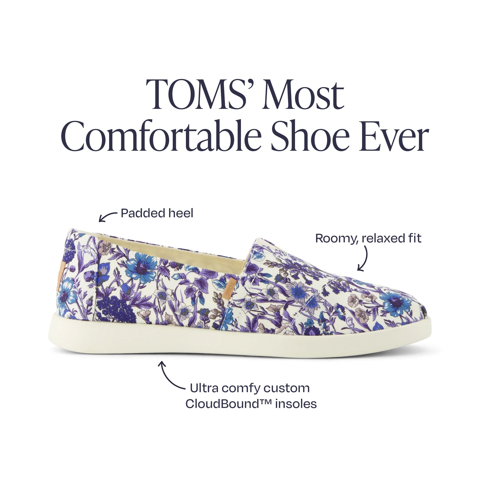 alpargata plus casual shoe in floral print features and benefits information