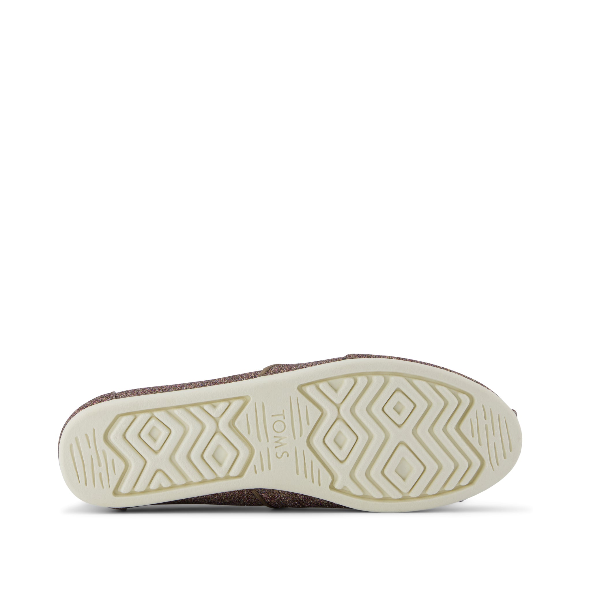 Alpargata Cloudbound - Champagne Rainbow Glitter Bottom Sole View