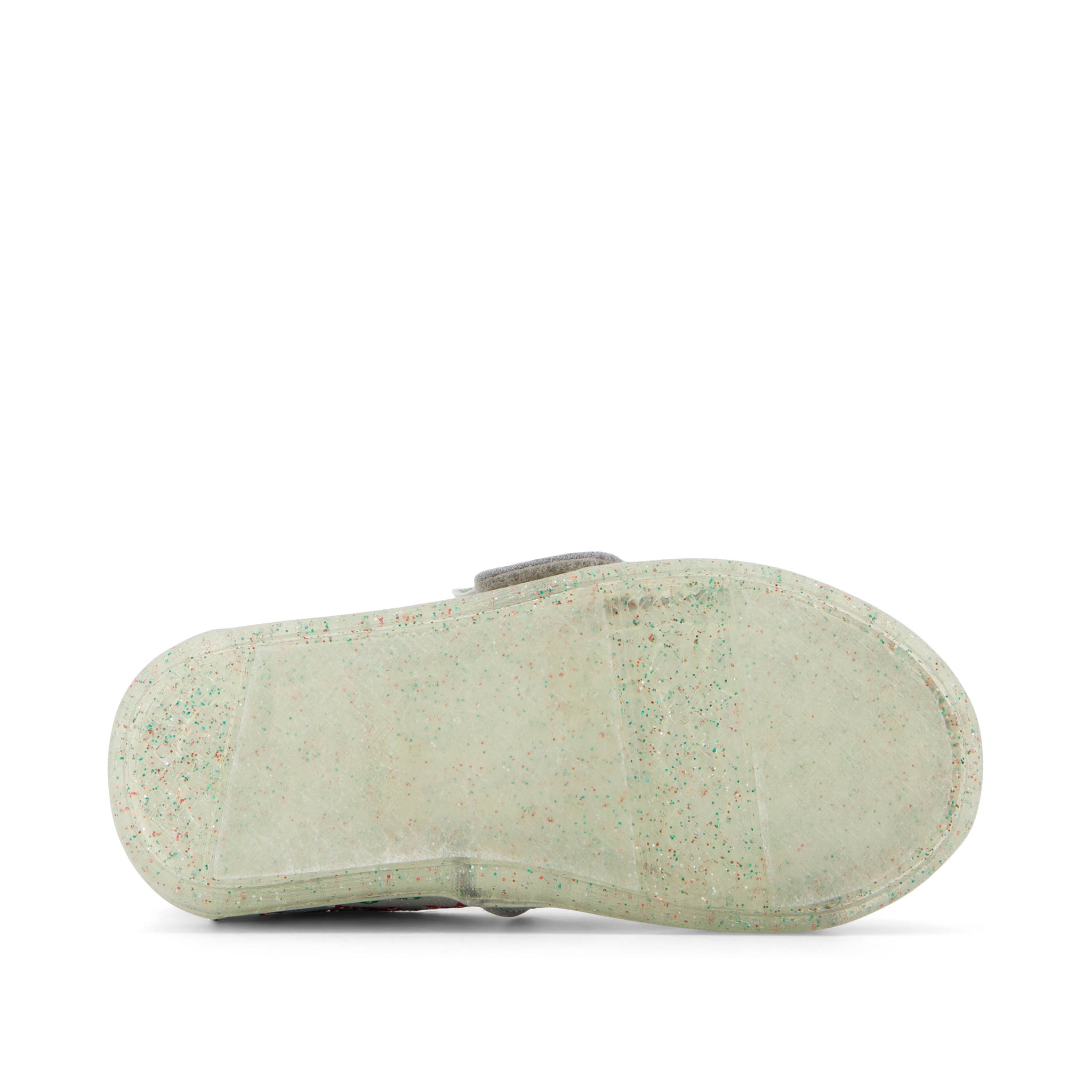 Alpargata Silver Shimmer Embroidered Candy Canes Toddler Shoe