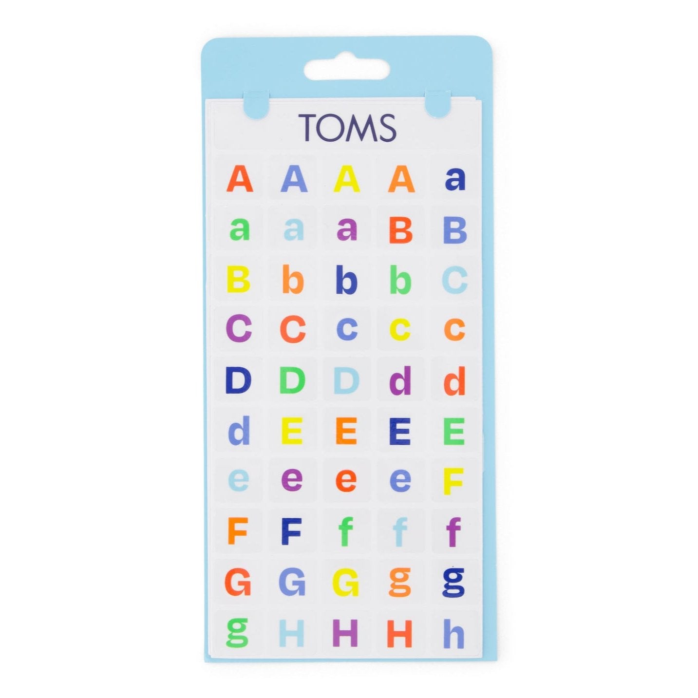 colorful letter shoe tattoos sticker pack detail shot