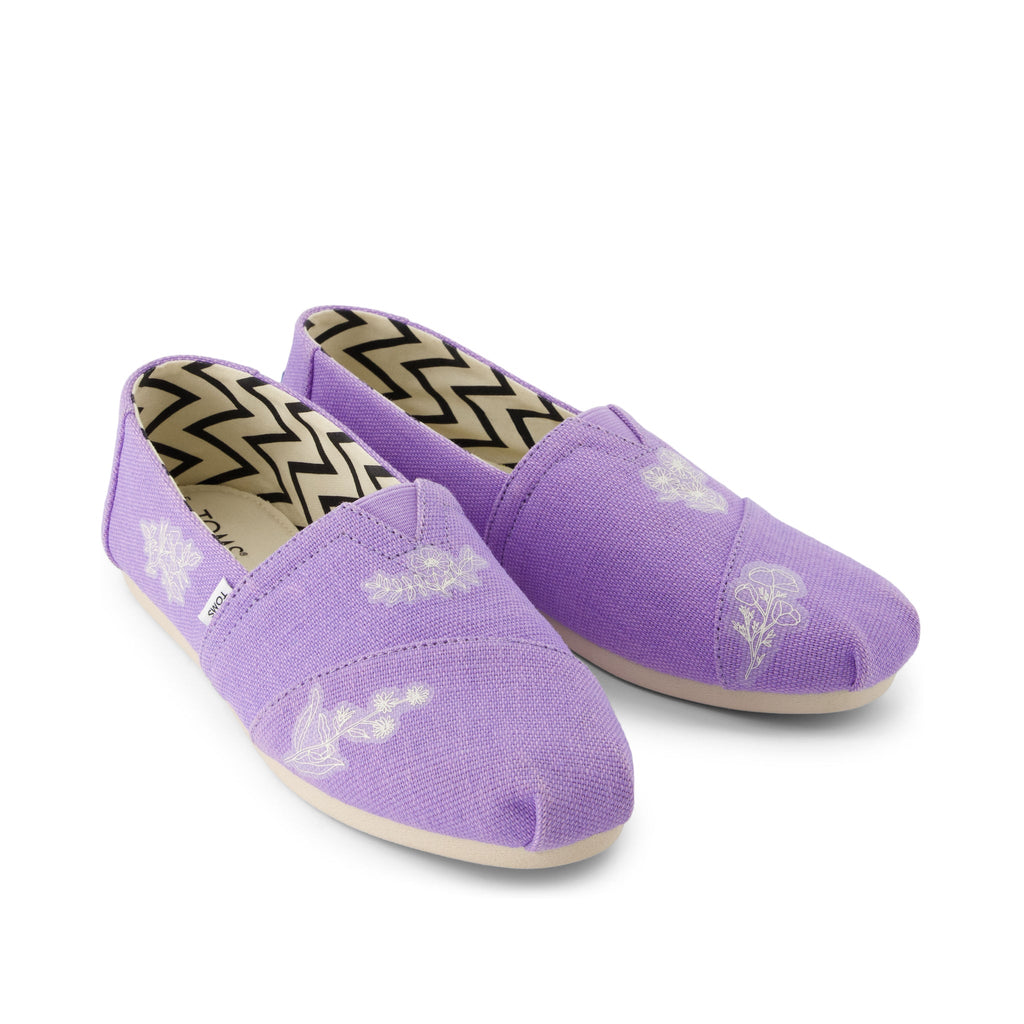 TOMS Dark Blue Floral Shoe Tattoos 2 Pack Front View