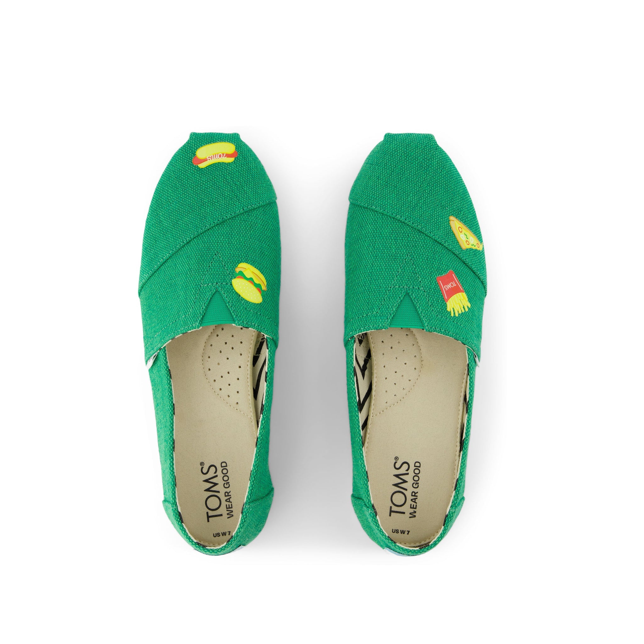 TOMS Colorful Letters Shoe Tattoos 4 Pack Top View