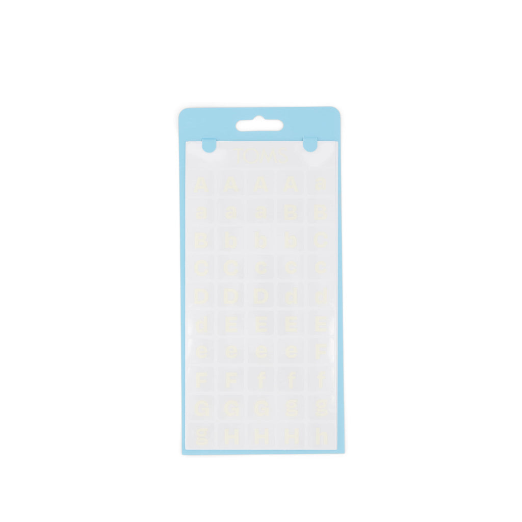 TOMS White Letters Shoe Tattoos  4 Pack