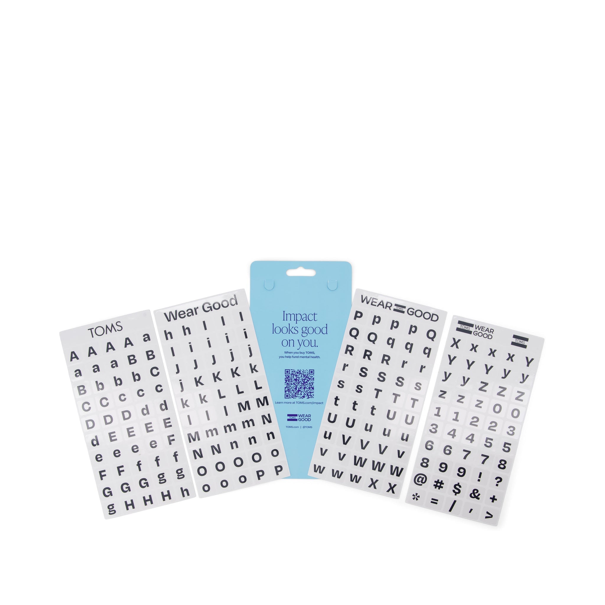 TOMS Food Snacks Glow in the Dark Shoe Tattoos 2 Pack