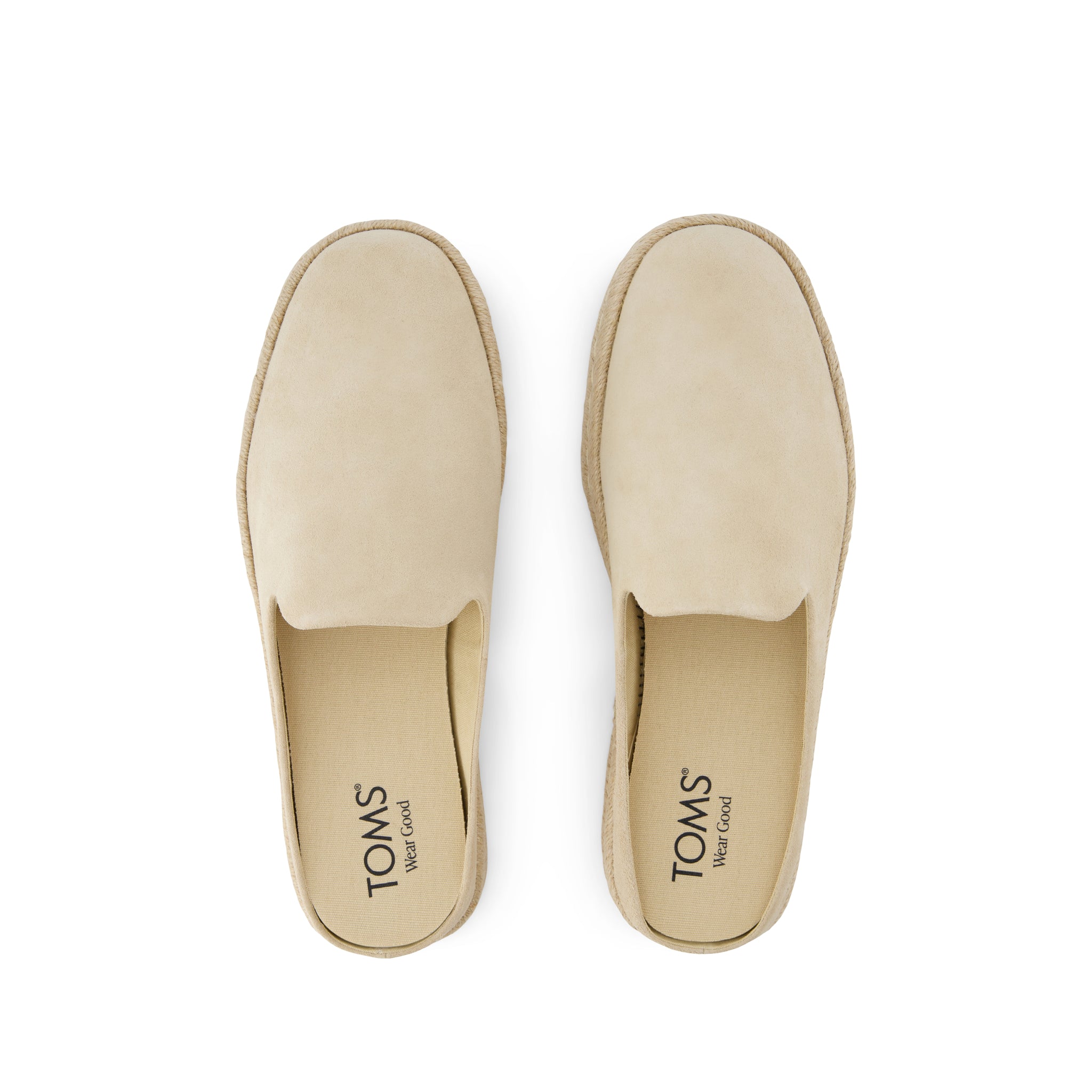 Santiago Mule - Almond Suede Top View