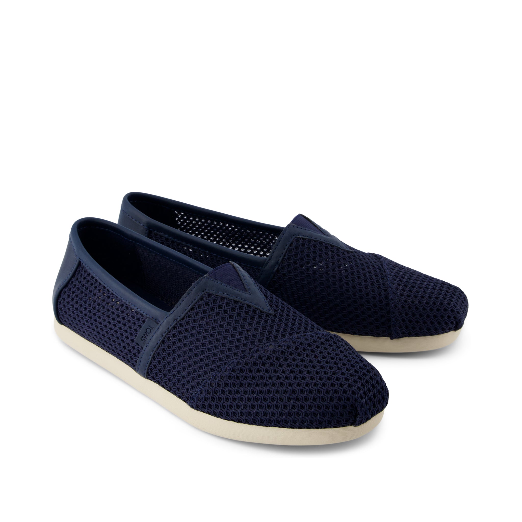 Alpargata Classic - Navy Textured Mesh and PU Trim Front View