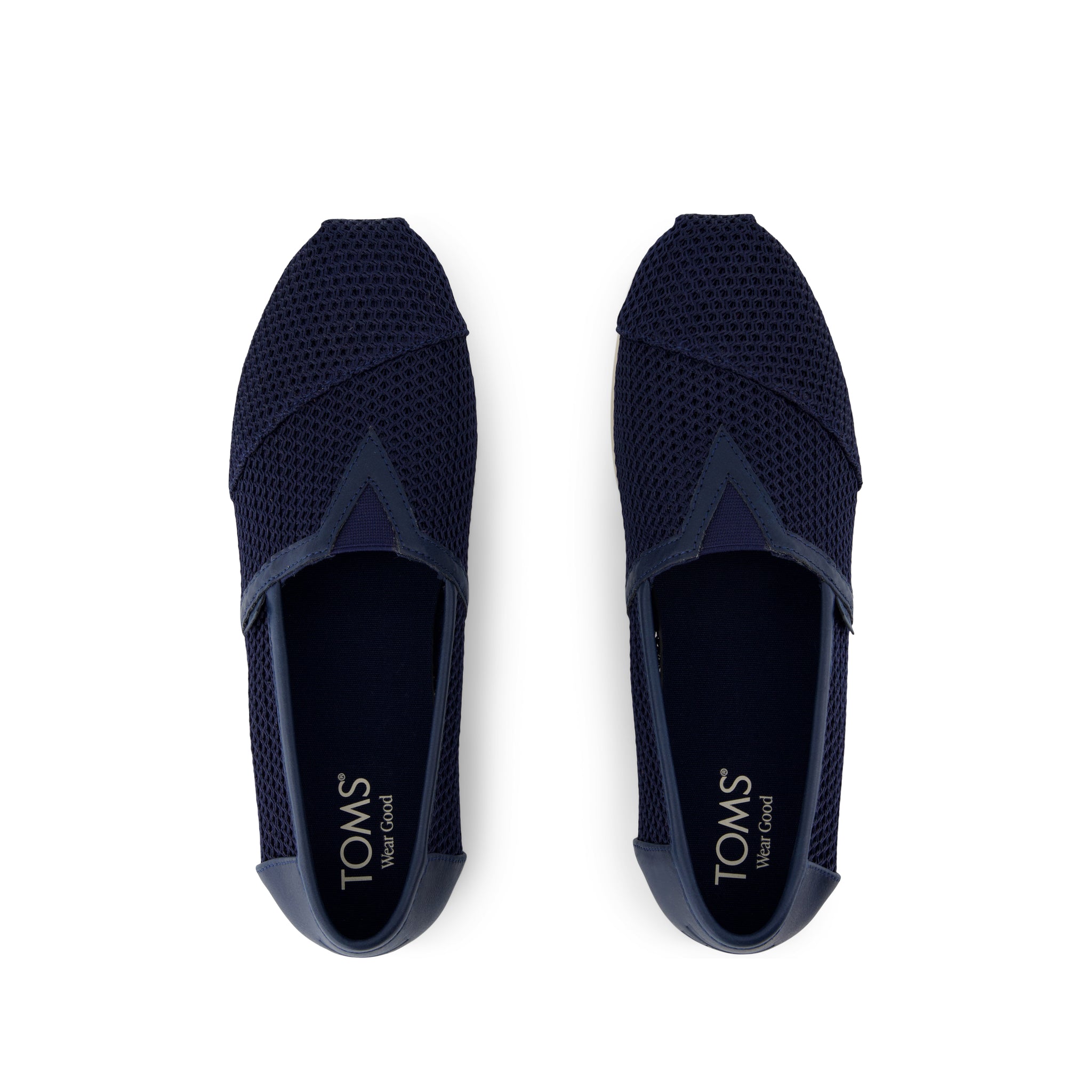 Alpargata Classic - Navy Textured Mesh and PU Trim Top View