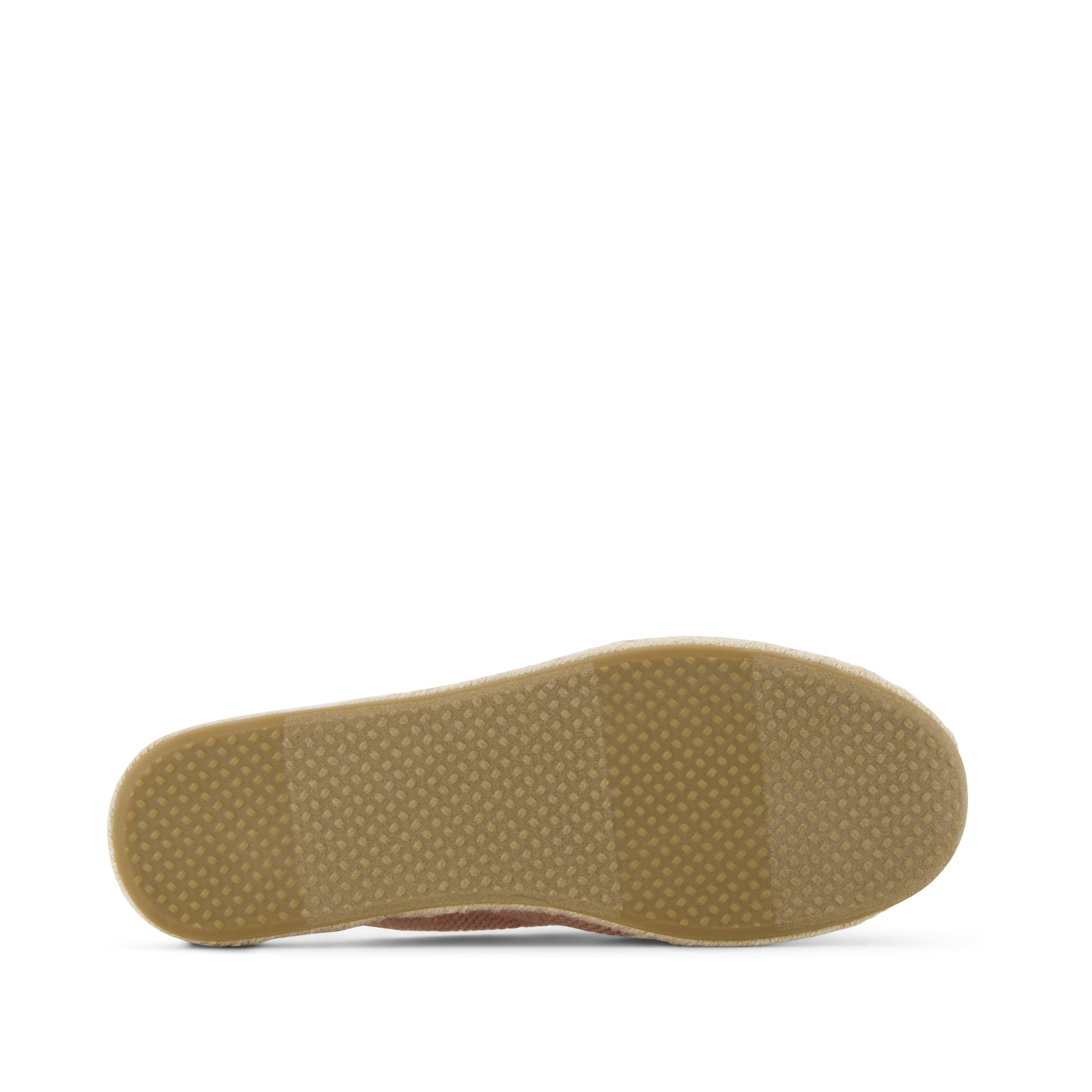 Santiago Mule Espadrille - Pale Rose Metallic Linen Stripe Bottom Sole View