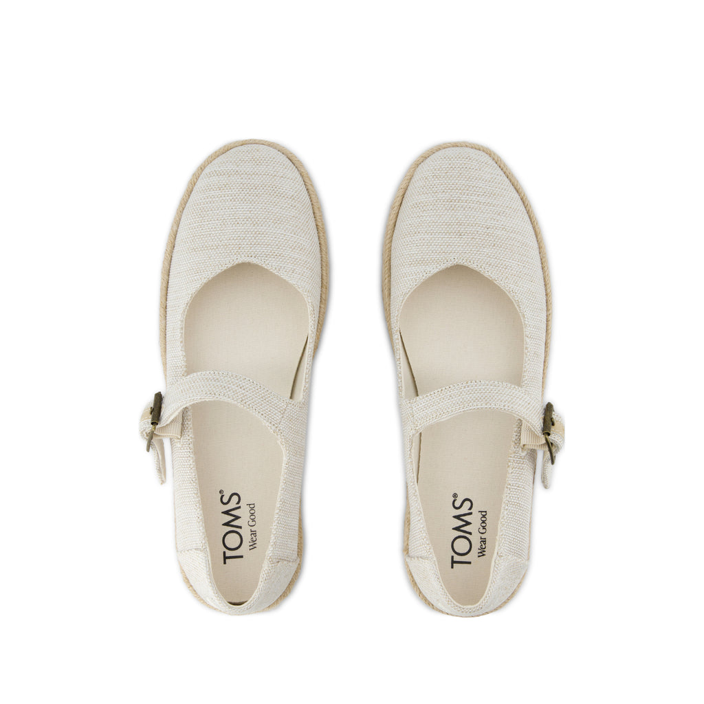 Carolina Mary Jane Espadrille - Natural Yarn Dye Top View